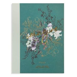 PAPAYA Jewel Flower Premium Cloth Hardcover Composition Notepad Journal (CNB015)